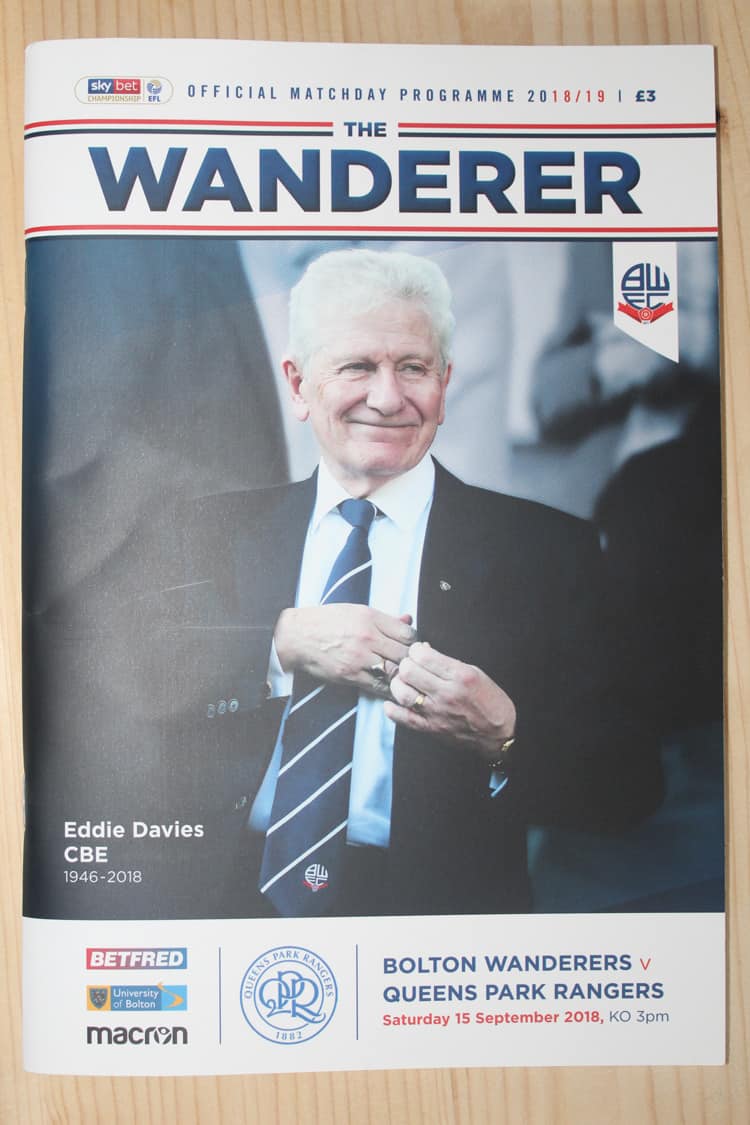 Bolton Wanderers FC v Queens Park Rangers FC